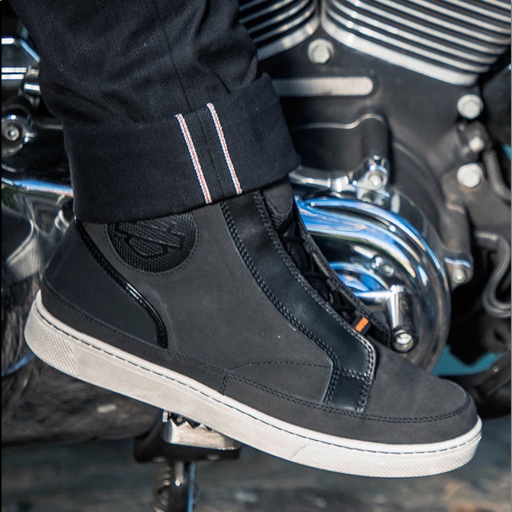 Harley Davidson Size 7 Black Vardon Waterproof Motorcycle Riding Boots Orig $160